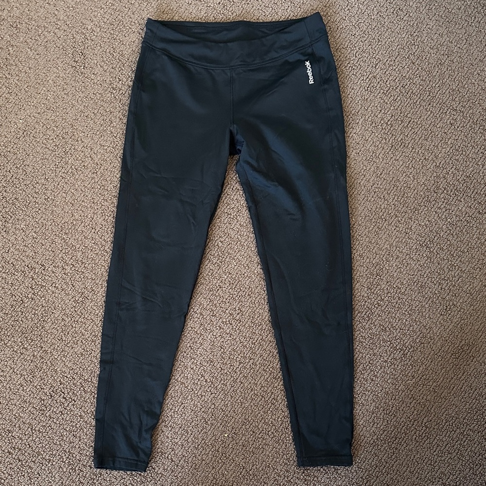 Reebok Black Fleece-lined Leggings for Women